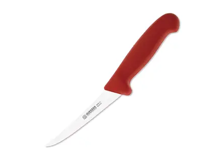 Couteau à désosser semi-flexible Giesser 2505, lame de 13 cm, rouge