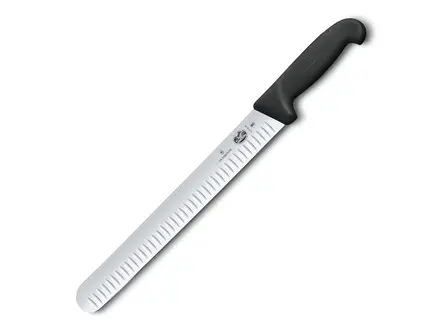 Couteau à jambon à alvéoles Victorinox Fibrox 5.4723.30, lame de 30 cm
