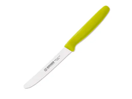 Giesser 8365 wsp universal serrated knife 11 cm blade lime green