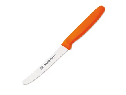 Giesser 8365 wsp universal serrated knife 11 cm blade orange