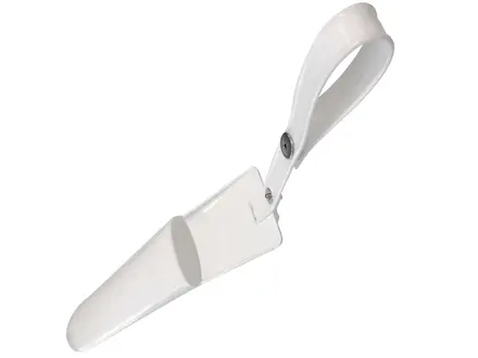 White plastic knife holder for 1 knife
