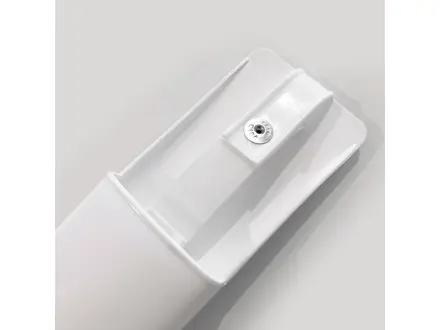 White plastic knife holder for 1 knife