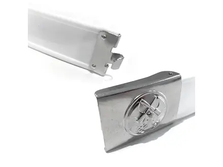 Plastic knife holder for 1 knife complete with strap white