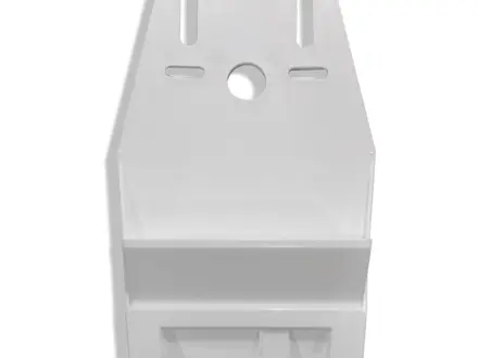 White plastic knife holder for 2-3 knives