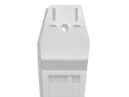 Extra long plastic knife holder for 2-3 knives, white