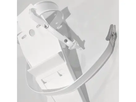 Belt with buckle for plastic knife holders, white