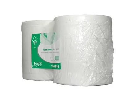 Papier toilette recyclé Euro Products Maxi Jumbo 2 plis, 380 mètres, blanc