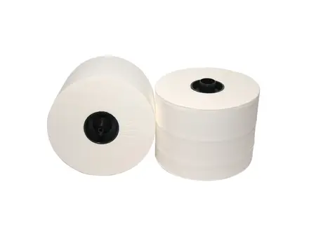 Papier toilette Euro Products avec capuchon, 3 plis cellulose, 65 mètres, blanc
