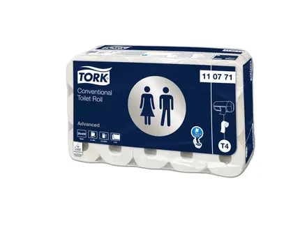 Papier toilette traditionnel Tork 2 plis T4 Advanced blanc