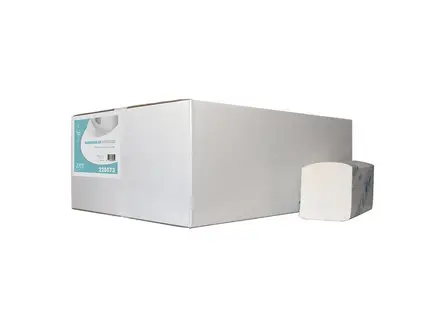 Euro Products handdoekpapier interfold cellulose 3-laags 320x220 mm wit