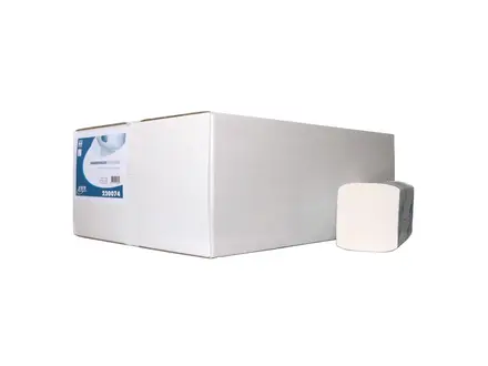 Papier essuie-tout Euro Products, cellulose interpliée, 3 plis, blanc, 420 x 220 mm