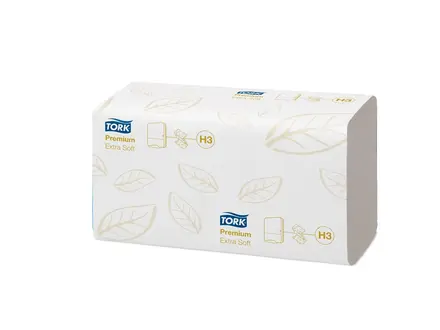 Essuie-tout Tork extra doux 2 plis en Z H3 blanc