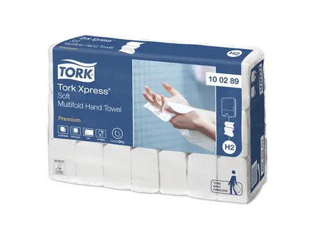 Tork Xpress towel paper Multifold 2-layer H2 Premium white