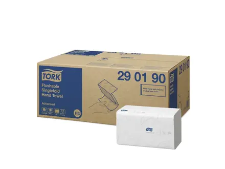 Essuie-tout solubles Tork, pliage en Z, H3, 2 plis, blancs