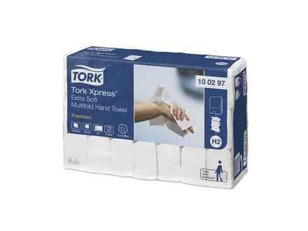 Essuie-tout Tork Xpress extra doux, pliables, 2 plis, blancs