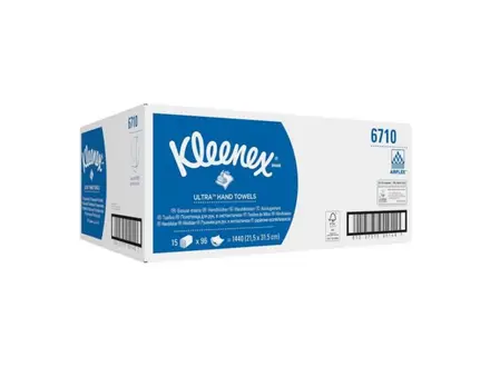 Kimberly-Clark Kleenex 6710 handdoekpapier interfold 3-laags 318x215 mm wit