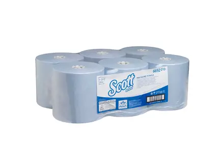 Kimberly-Clark Scott 6692 handdoekrol 1-laags 350 meter blauw