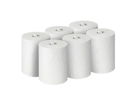 Rouleau d'essuie-tout Kimberly-Clark Scott 6626, 1 couche, 300 mètres, blanc