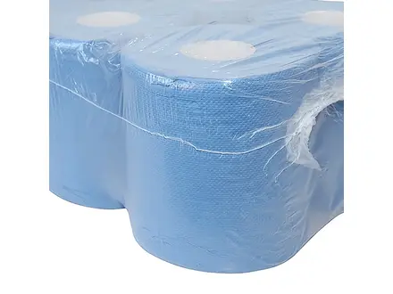 Papier de nettoyage Euro Products midi 2 plis recyclé 150 mètres bleu