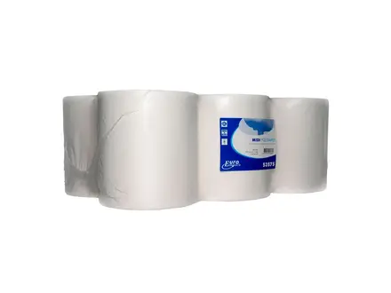 Rouleau de nettoyage Euro Products midi euro cellulose épaisse 1 pli 275 mètres blanc