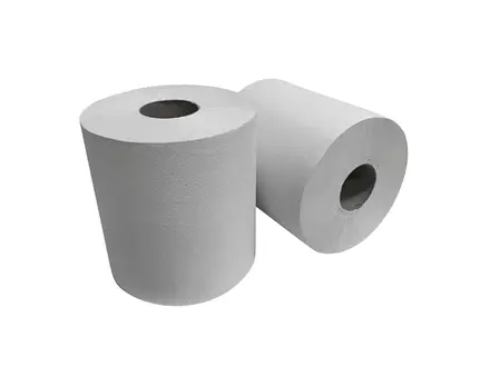 Rouleau de nettoyage Euro Products midi à dévidage central, 1 pli, éco-recyclé, blanc, 300 mètres