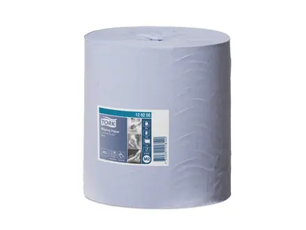 Papier de nettoyage Tork Wiping Centerfeed M2 midi 1 pli bleu