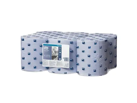 Papier de nettoyage Tork Wiping Centerfeed M2 midi 1 pli bleu