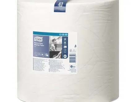 Tork cleaning paper industrial roll Heavy-Duty 2-ply W1 white