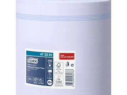 Tork Reflex Plus Centerfeed M4 poetspapier midi 2-laags blauw