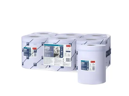 Papier de nettoyage Tork Reflex Plus Centerfeed M4 midi 2 plis bleu