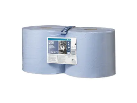 Papier de nettoyage Tork Wiping Paper Plus W1/W2 3 plis 119 mètres bleu