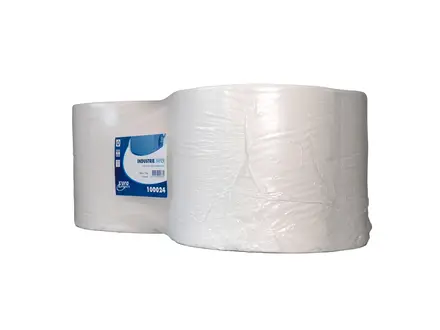 Euro Products cleaning paper industrial roll 1-ply cellulose 1000 meters white
