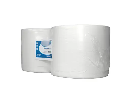 Euro Products cleaning paper industrial roll 2-ply cellulose 380 meters white