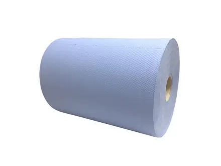 Euro Products poetspapier industrierol 2-laags verlijmd recycled 380 meter blauw