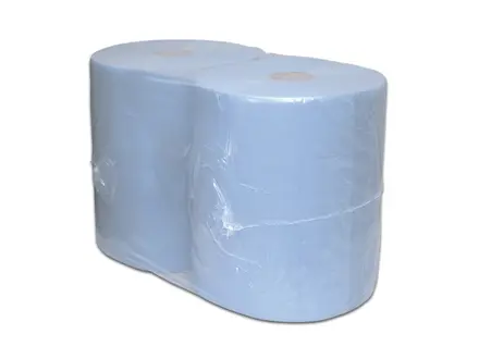 Euro Products industrial paper roll 2-ply glued recycled 380 meters blue
