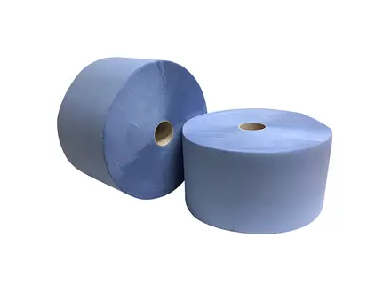 Euro Products cleaning paper industrial roll 3-ply recycled 350 meters blue
