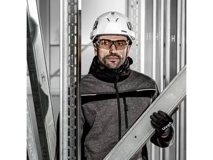 Lunettes de sécurité Uvex Pheos cx2 9198064 en polycarbonate CBR65 marron clair