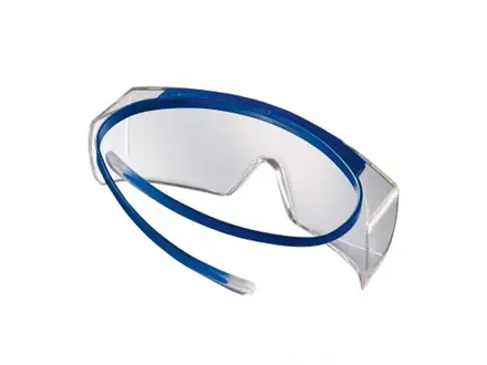 Uvex Super OTG 9169065 over-the-glasses polycarbonate clear blue