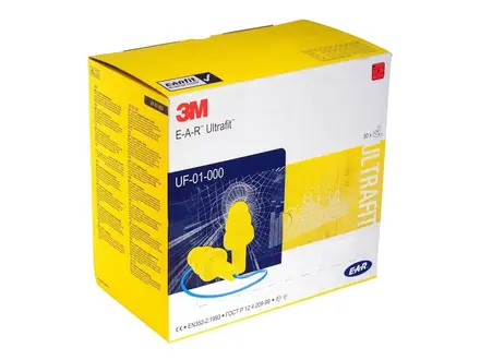 Bouchons d'oreilles 3M EAR Ultrafit avec cordon