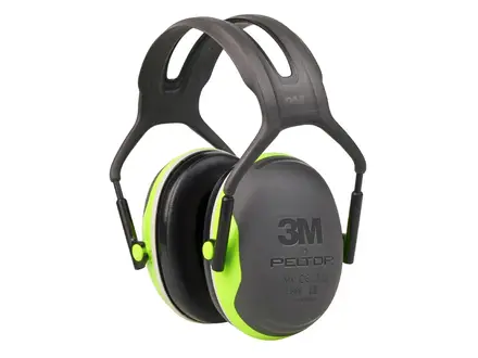 3M Peltor X4A Hi-Vis earmuffs with headband