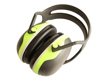 3M Peltor X4A Hi-Vis earmuffs with headband
