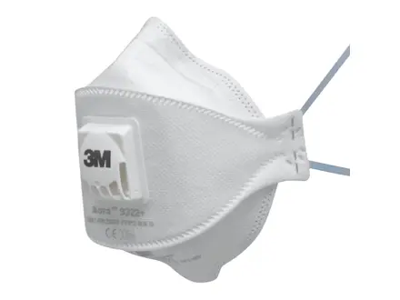 3M Aura 9322+ vouw-stofmasker FFP2 met uitademventiel