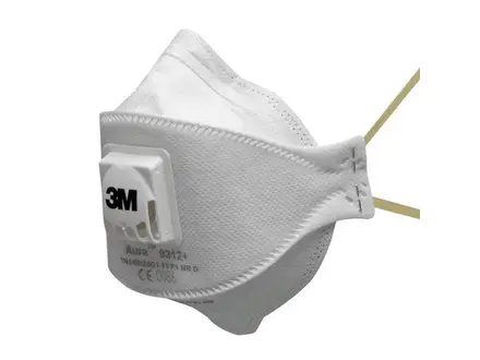 3M Aura 9312+ stofmasker vouw FFP1 NR D V met uitademventiel