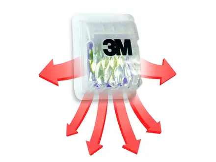 3M Aura 9322+ Gen3 folding dust mask FFP2 with exhalation valve