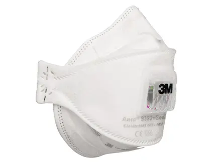 3M Aura 9322+ Gen3 folding dust mask FFP2 with exhalation valve