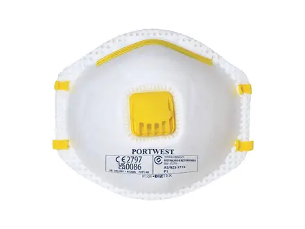 Masque anti-poussière Portwest P101 FFP1 NR V avec valve d'expiration