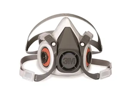 Masque demi-visage 3M série 6000 avec double filtre en élastomère