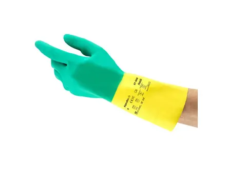 Ansell AlphaTec 87-900 glove neoprene/rubber latex chemical resistant size 10.5-11
