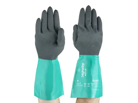 Gant Ansell AlphaTec 58-535W en nitrile résistant aux produits chimiques, taille 9