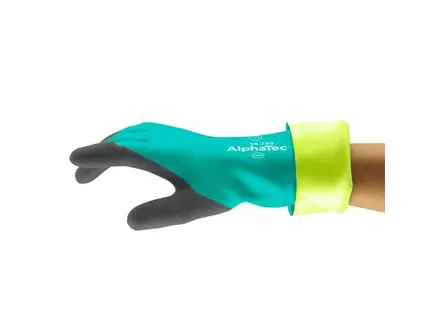Gant en nitrile Ansell AlphaTec 58-735, résistant aux coupures et aux produits chimiques, taille 11